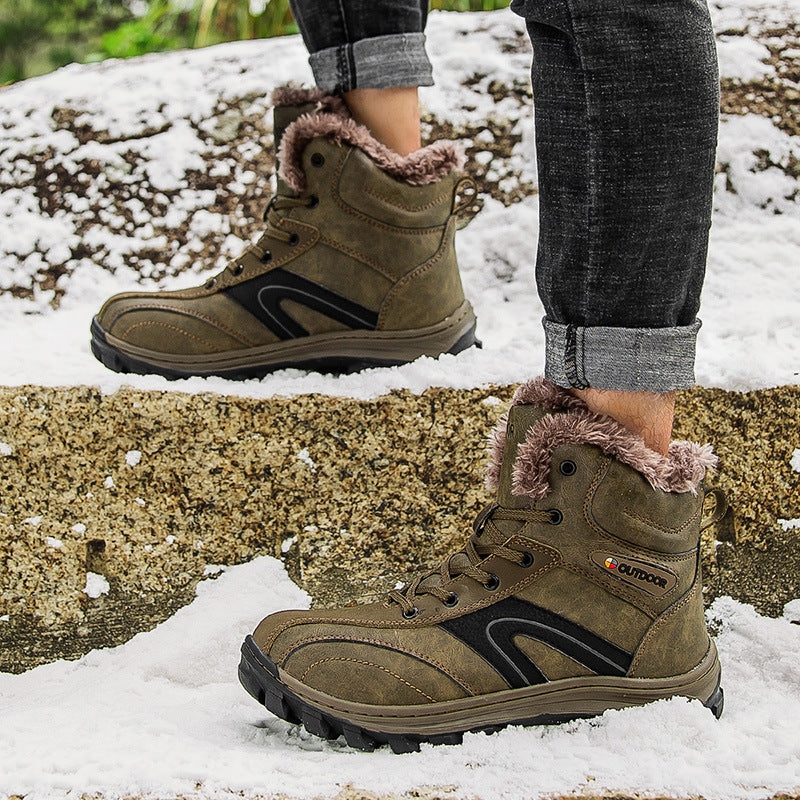 Discover the Ultimate Comfort: Cotton Shoes Winter Plus Velvet Warm Plus Size Hiking Boots